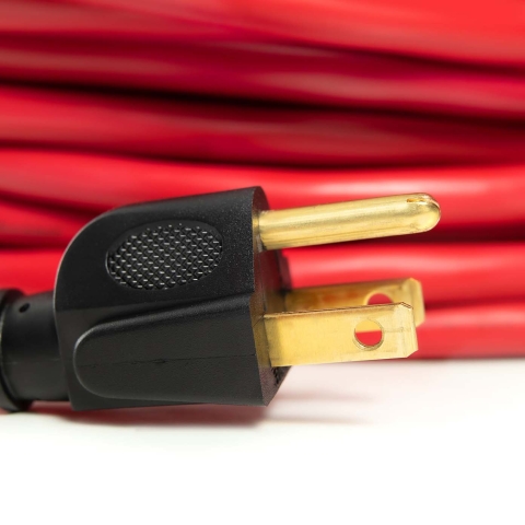 A red extension cord