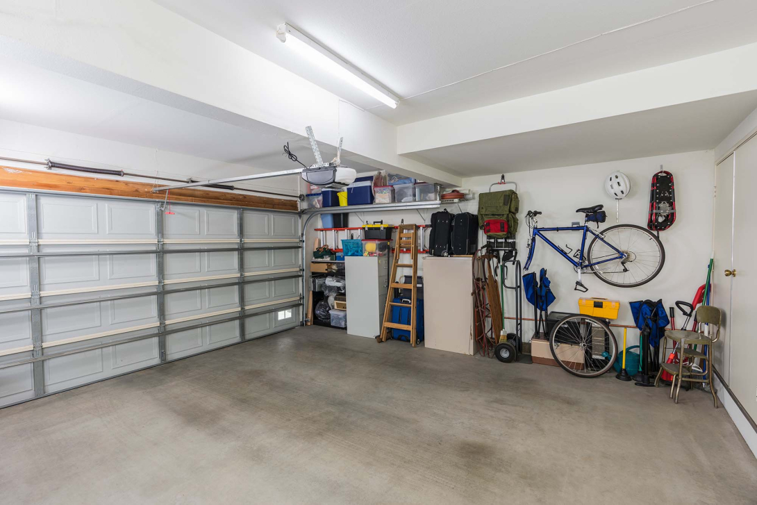 An organized garage